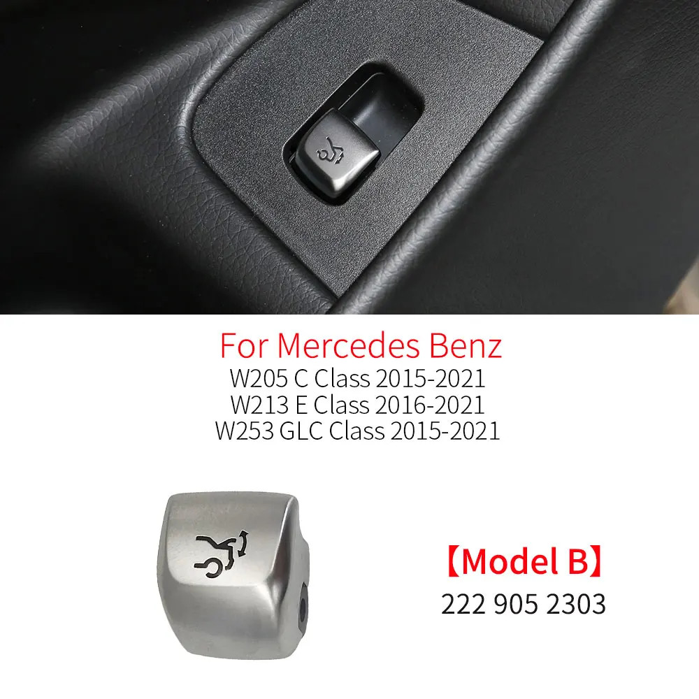 For Benz C E S GLC Class W205 Car Trunk Unlock Release Button Cover Accessory