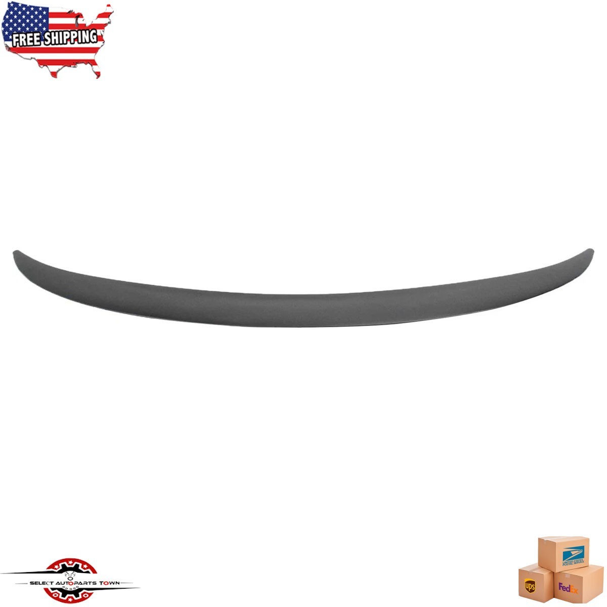 Fits 1998-2004 Chrysler 300M Sedan New Hood Molding Trim Molding Black CH1235101
