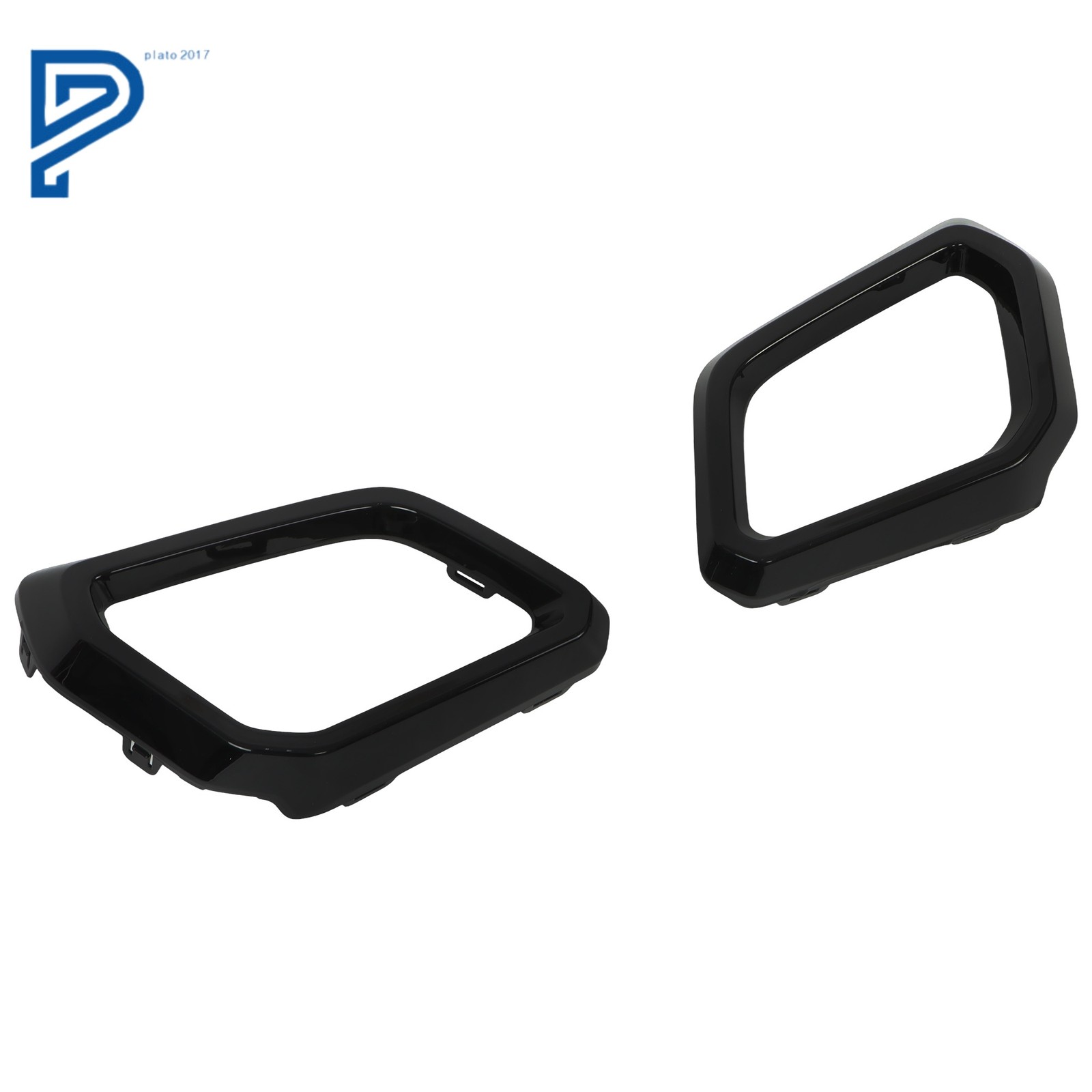 Front Left & Right Side Bumper Trim Molding Gloss Black For Honda CR-V 2023-2025
