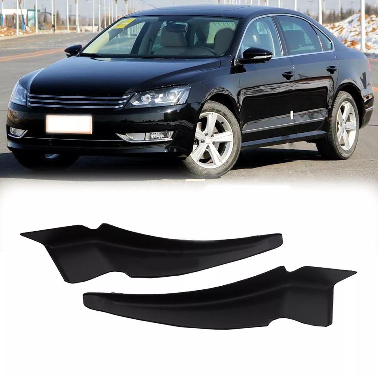 2x Front Windshield Wiper Side Cowl Extension Cover Trim For VW Passat 2012-2015