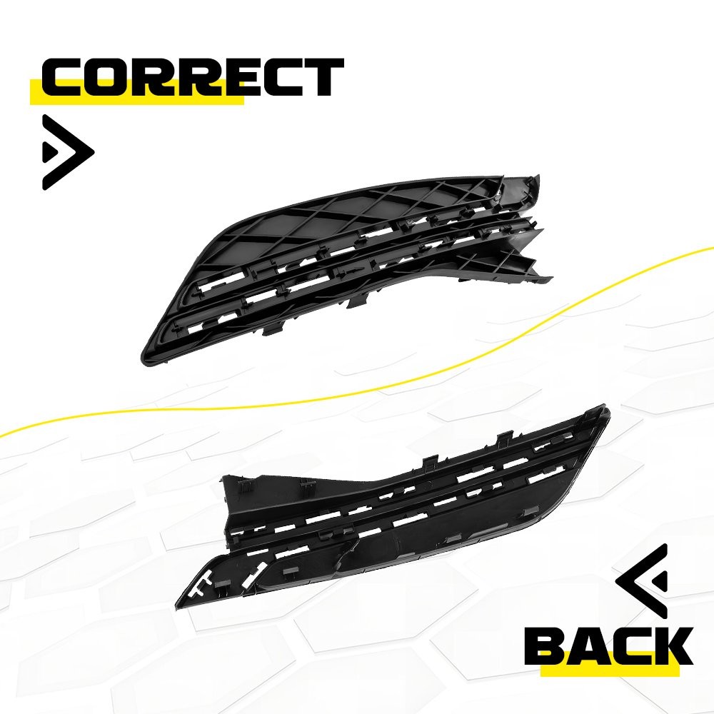 For 2014-16 17 Honda Odyssey Bumper Fog Light Grille Grill Cover Bezel LH+RH EAH