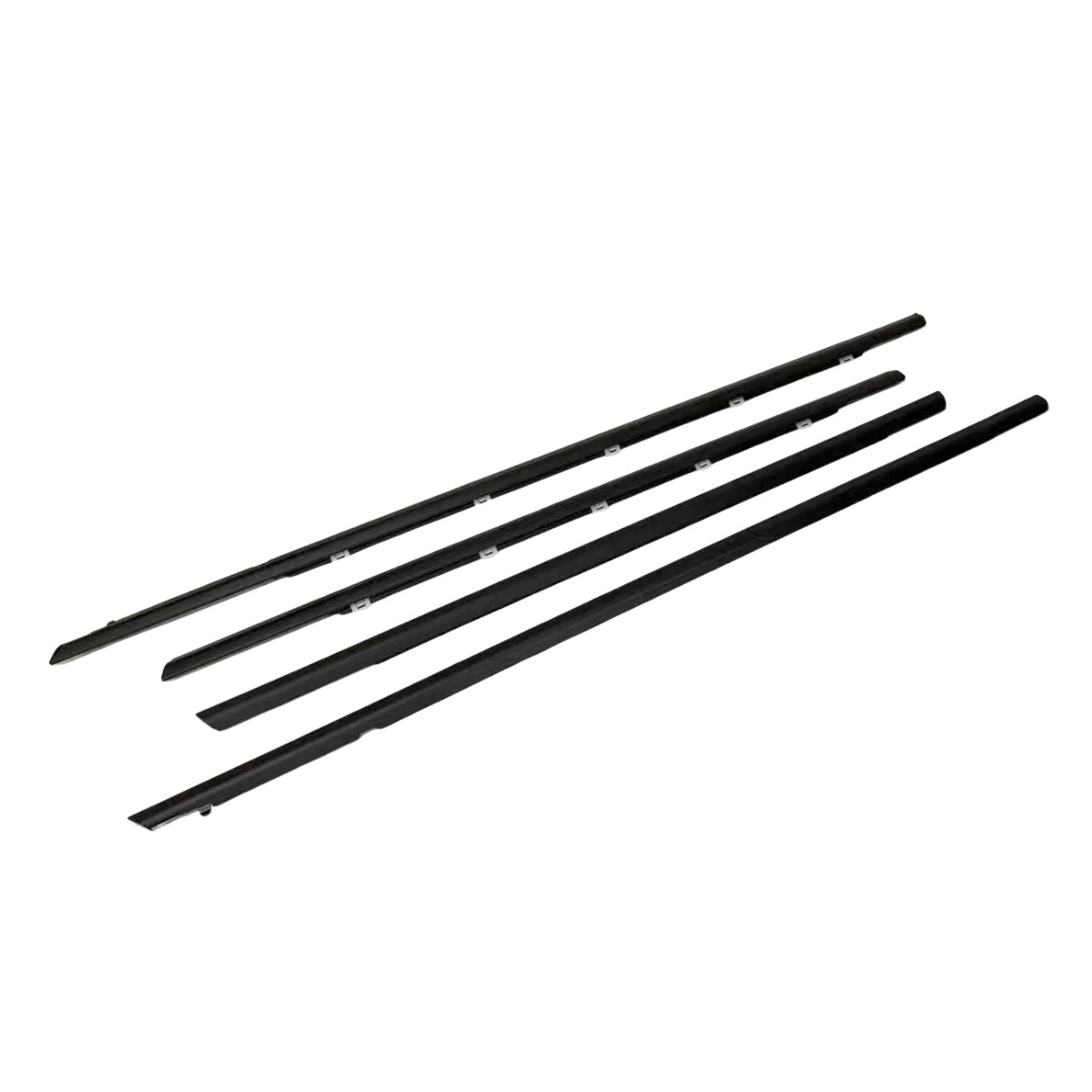 Fit For Kia Forte 2019-2023 Front & Rear Door Belt Outside Weatherstrip 4Pcs Set