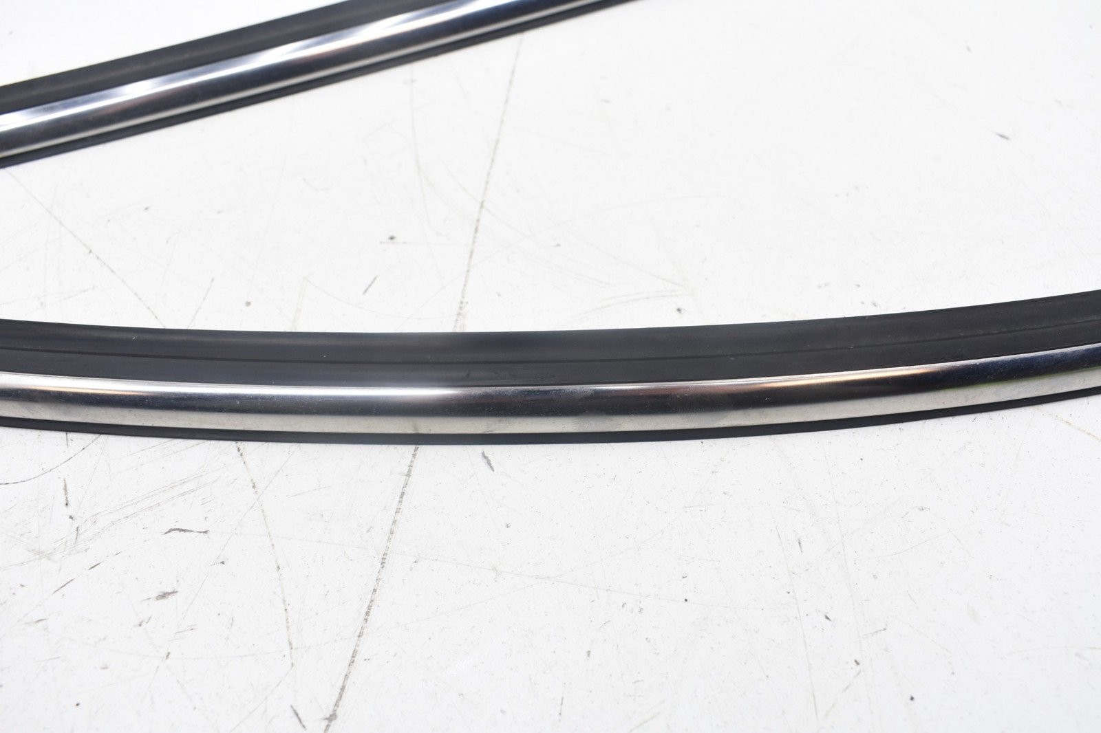 2006 Mini Cooper S R53 Front Windshield Lower Chrome Trim Set Pair OEM KW84