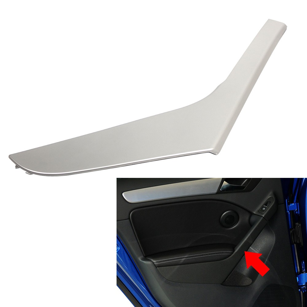 Inner Door Handle Trim Cover Silver For VW Golf MK6 2009-2013 2009