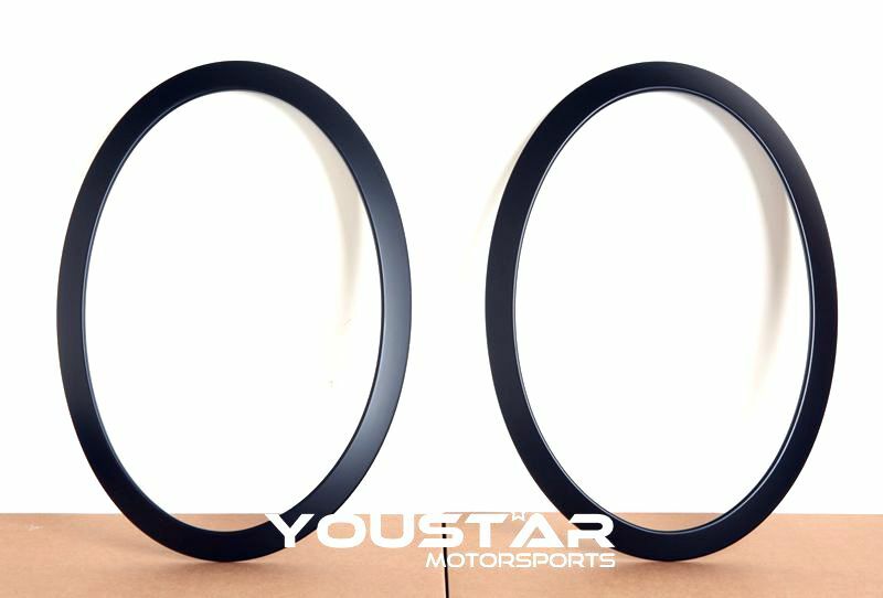 USA STOCK SATIN Matt Black Headlight Surrounds for MINI F55 F56 F57 JCW Cooper S