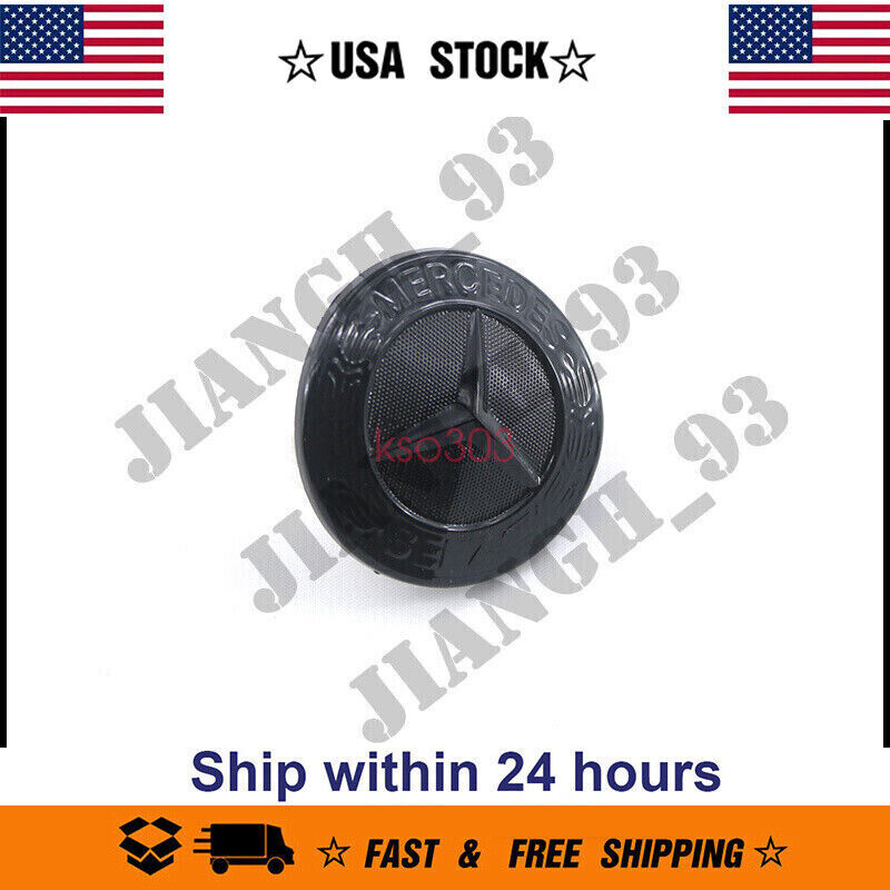 Genuine Gloss Black Front Grill Grille Badge Emblem For W221 W211 W212 OE