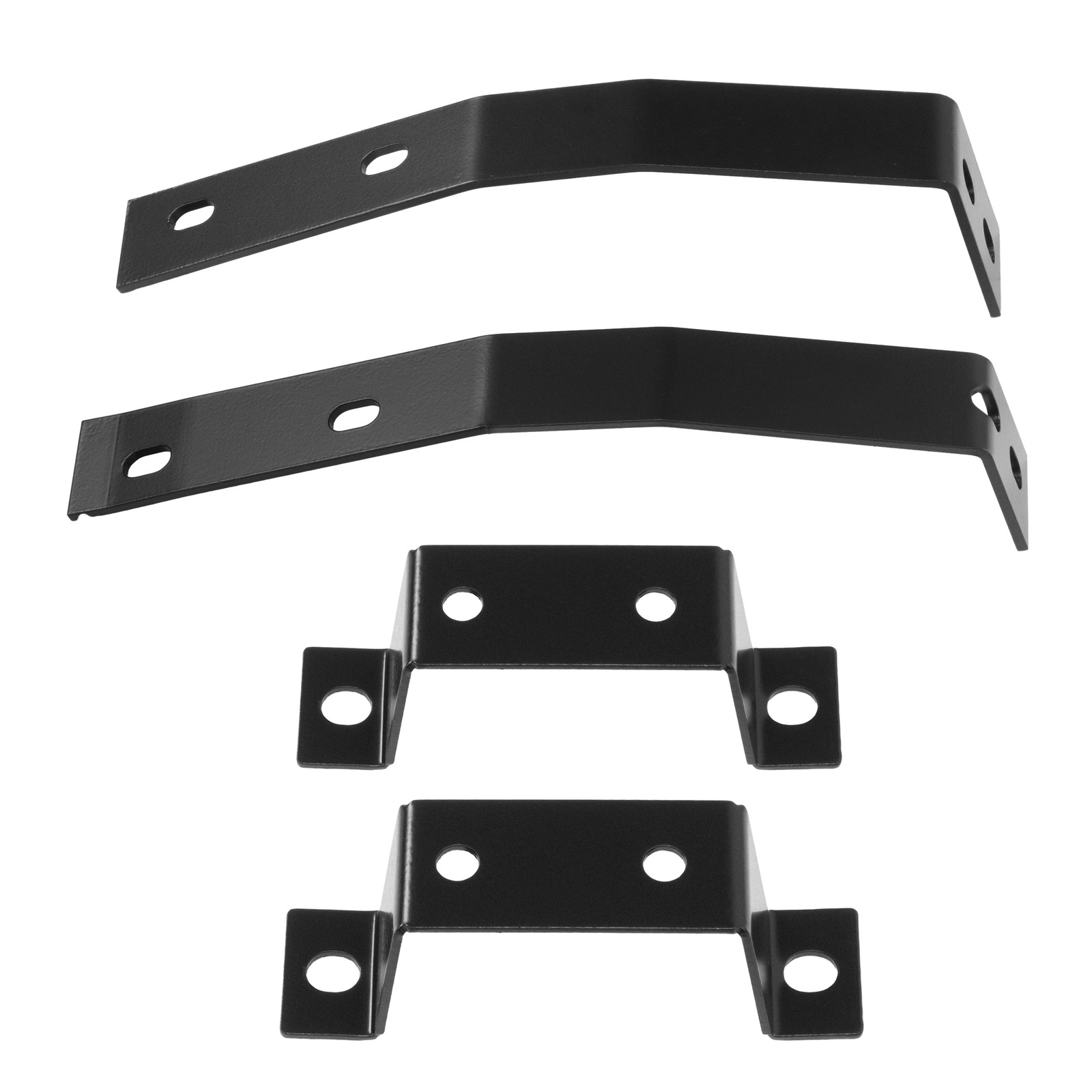 Pair Powder Coated Front Bumper Bracket Black Set For Datsun 240Z 1970-1973