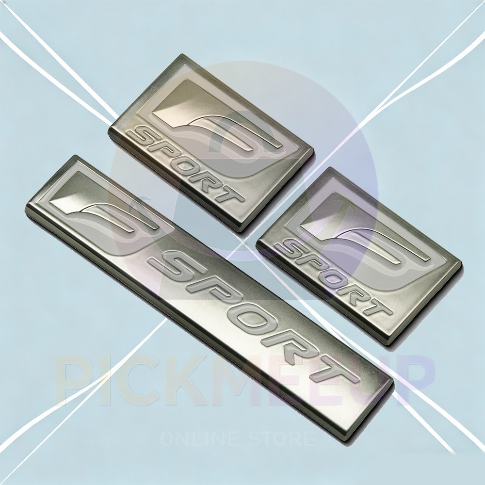 3PCS Gun Grey F-Sport Emblem For IS250 350 GS35 450 Fender Rear Trunk Lid Badges