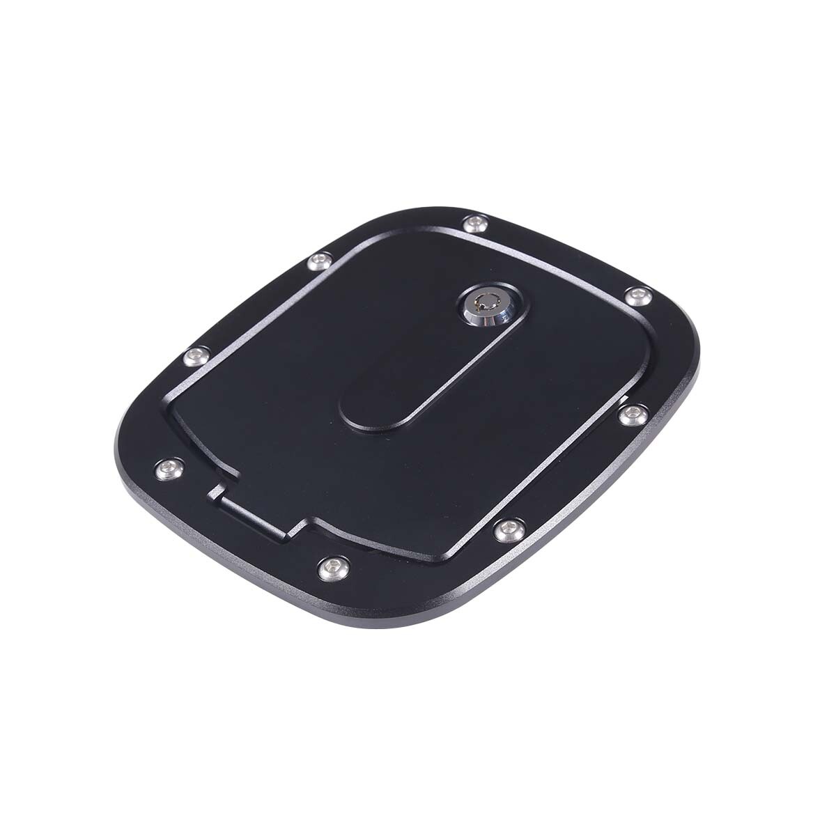 Replace Black Alloy Fuel Tank Cap Outer Cover Trim For Toyota FJ Cruiser 2007-21