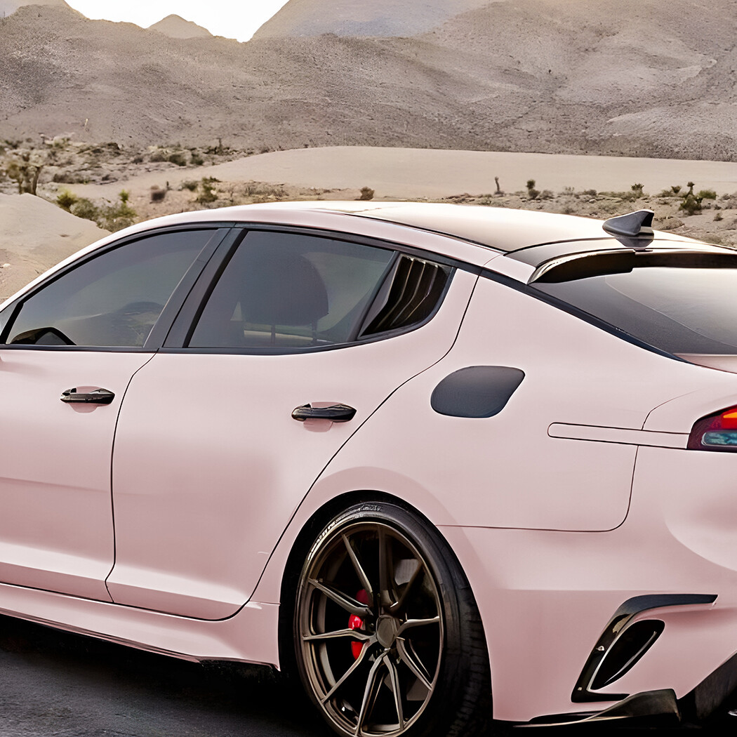 Gloss Black For KIA Stinger 2017-23 Rear Window Quarter Glass Vent Louver Cover