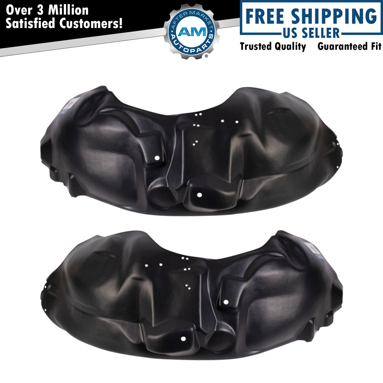 Front Inner Fender Liner Set For 2009-2014 Ford F-150 FO1248138 FO1249138