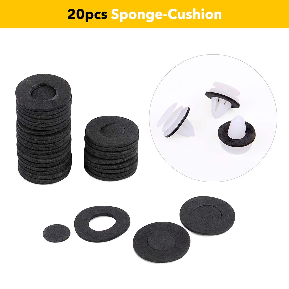 448Pcs Car Auto Retainer Clips Plastic Fasteners Push Pin Rivets Bumper Trim EOA