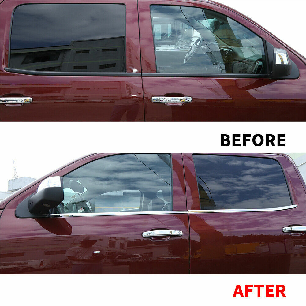 Stainless Window Trim Strip For Chevy Silverado GMC Sierra 14-18 Accessories 4pc