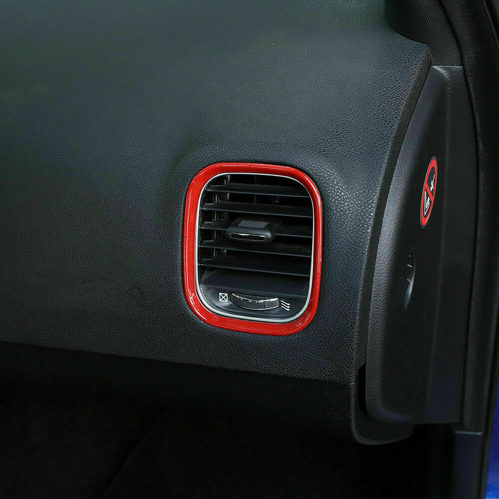 8.4inches Console Dashboard Decor Panel Trim for Dodge Charger 15+ Red Interior