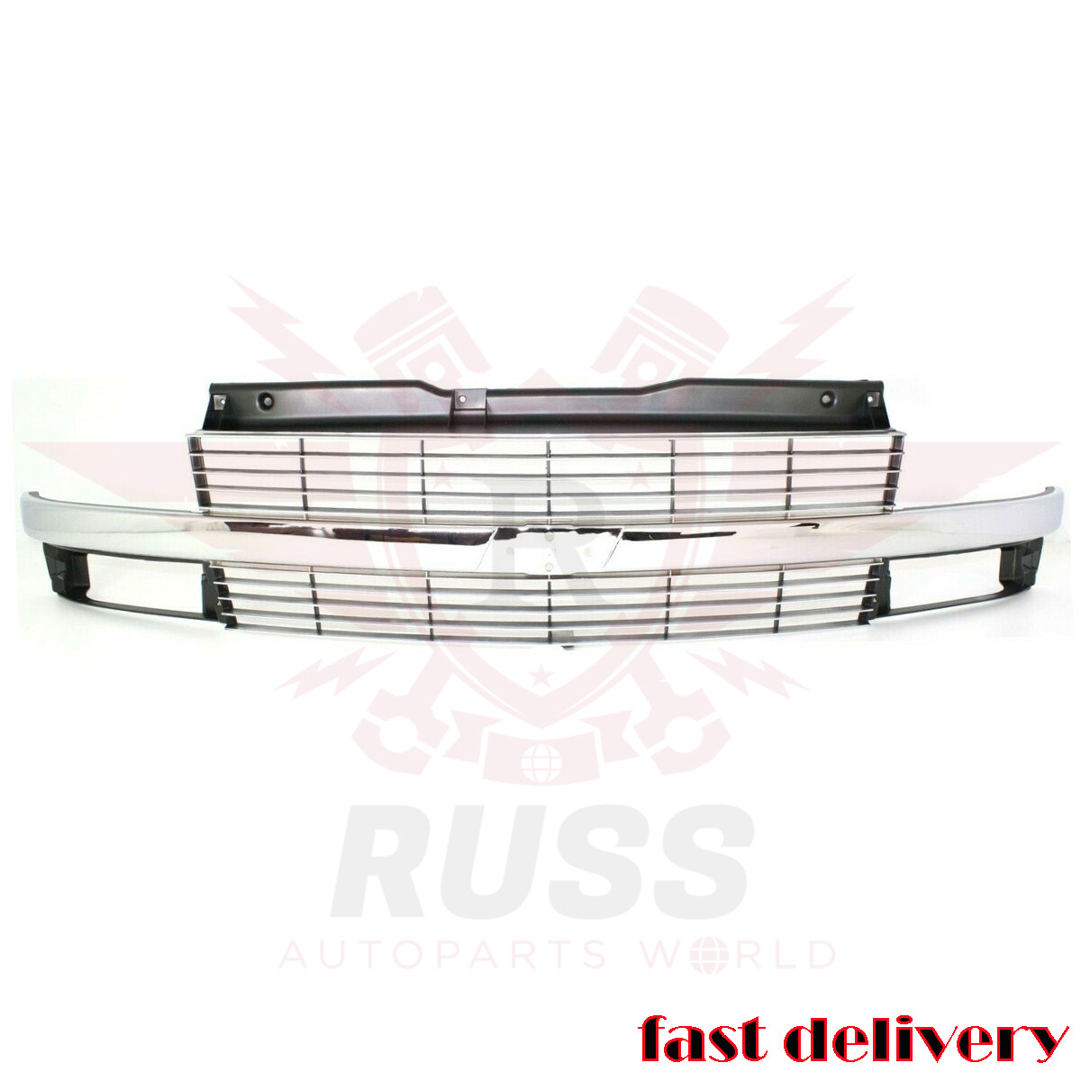Fits 1995-2005 Chevrolet Astro Front Grill Grille Assembly Silver/Gray GM1200371