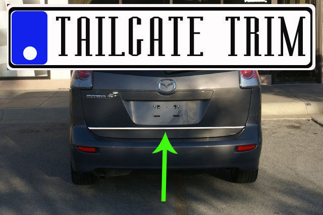 For MAZDA5 5/Ford I-Max 2006-2010 2012-2017 Chrome Tailgate Trunk Trim Molding