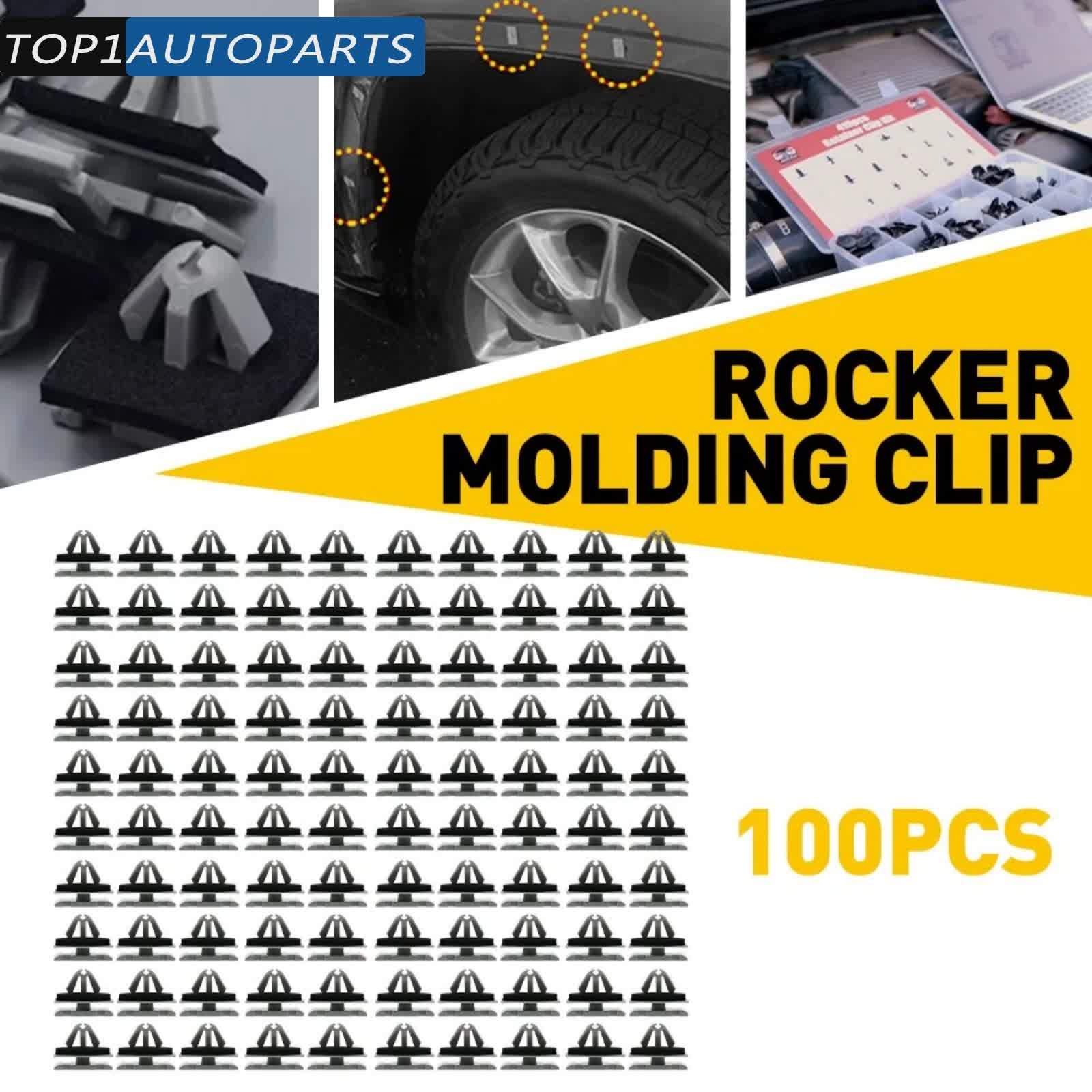 100PCS/Set for Jeep Chrysler Fender Flare Clips Rocker Molding Clip 68172491AA