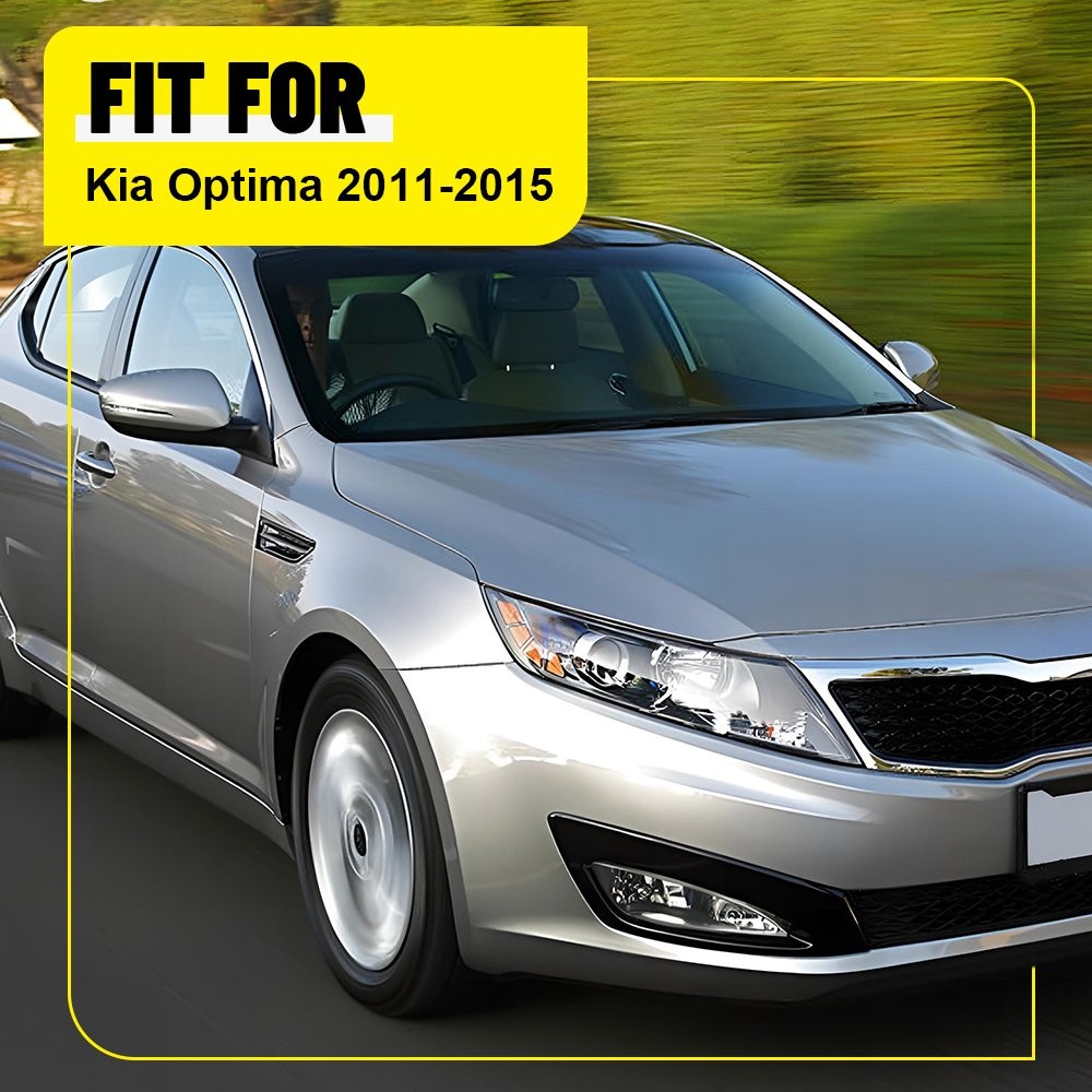 Glossy Black For Kia Optima 2011-2015 Door Window Pillar Posts Trim Cover Kit