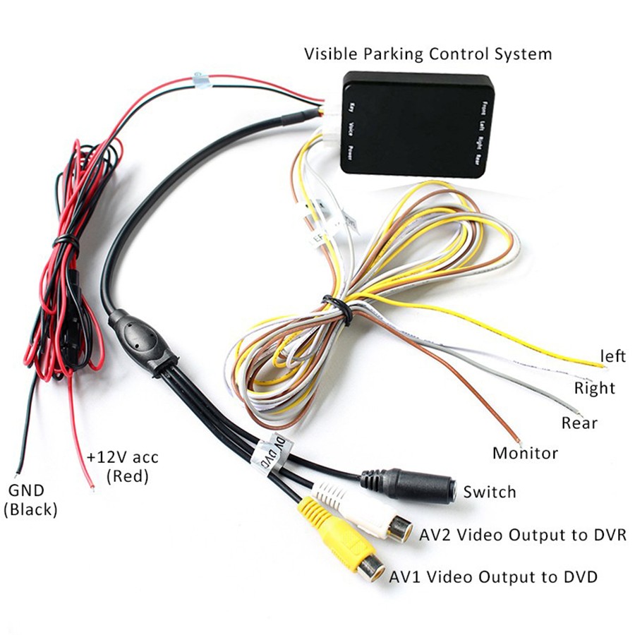 4 Way 360° Degree Panoramic View System Car DVR Recording Parking Camera Kit