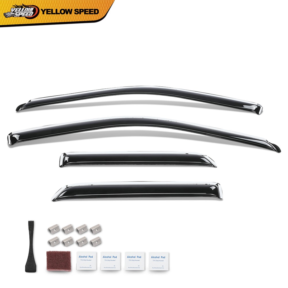 Window Visors Rain Guards Deflectors Fits Ram 1500 & Classic Quad Cab 2009-2024