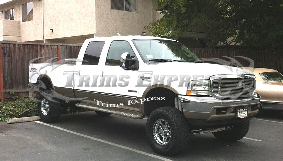1999-2007 Ford Super Duty F-250/350 Body Side Molding Trim Cover Overlay 2″~3″