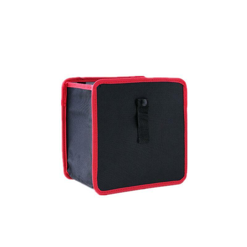 Car Trash Can Wastebasket Storage Box Travel Organizer Bag Fabric Easy Clean 1x