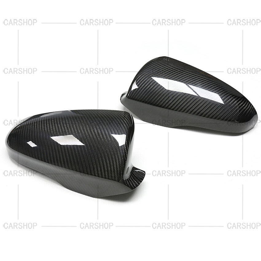 For BMW M6 F06 F12 F13 2012-2018 Carbon Fiber Side View Mirror Cover Caps Add On