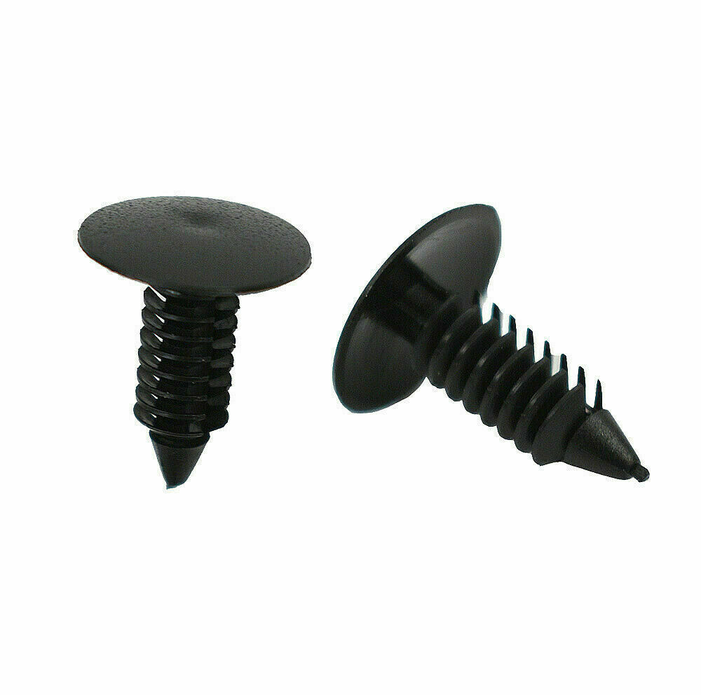 100pcs 8mm Car Auto Bumper Clips Hole Plastic Rivets Fastener Fender Push In Pin