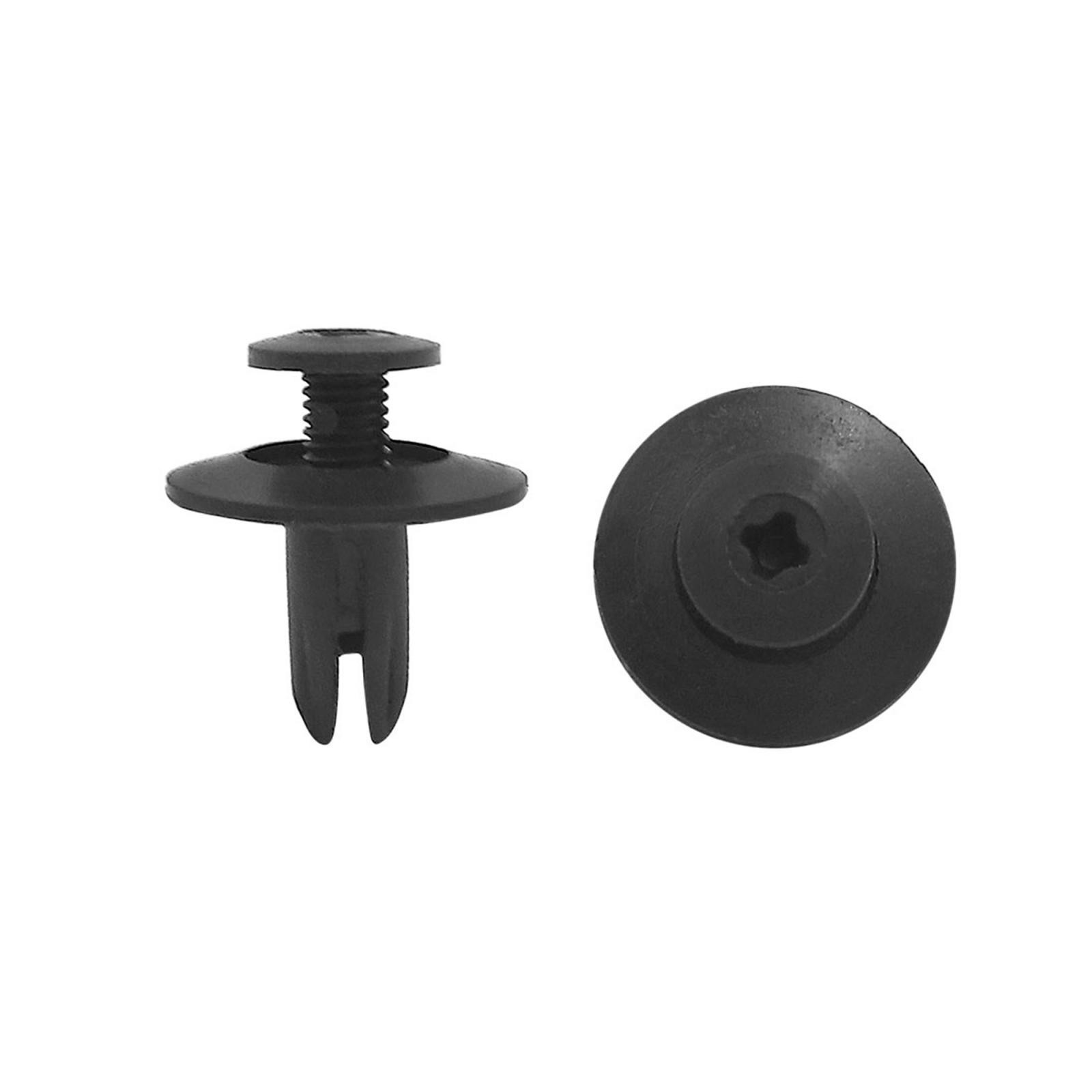 30Pcs Plastic Rivets Expansion Screws Fastener Fender Bumper Clips 6mm for Car