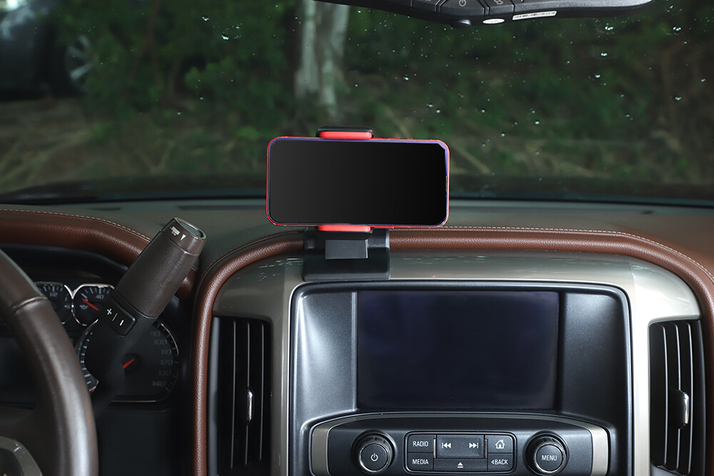 Center Console Phone Bracket Mount Holder For Chevy Silverado GMC Sierra 2014-18