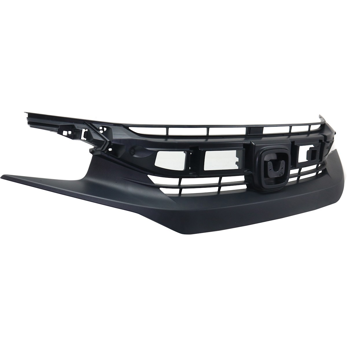 Grille For 2016-2018 Honda Civic Coupe Sedan US Canada Built Unit Textured Black