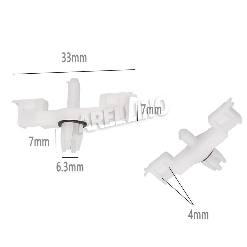 Set of 10 Door Sill Rail Scuff Plate Body Trim Clips for Porsche Cayenne US