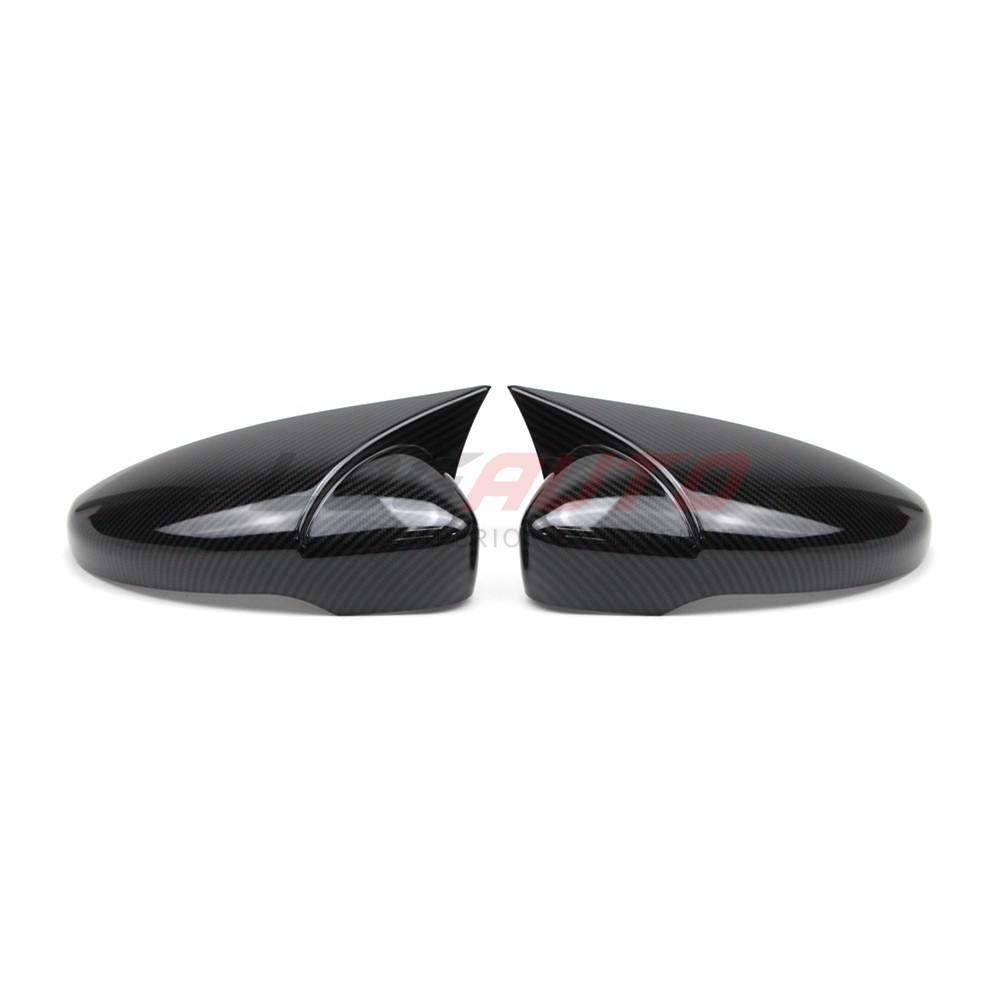 For VW Jetta Passat CC 09-17 Carbon Fiber Side Mirror House Cover Trim With Turn