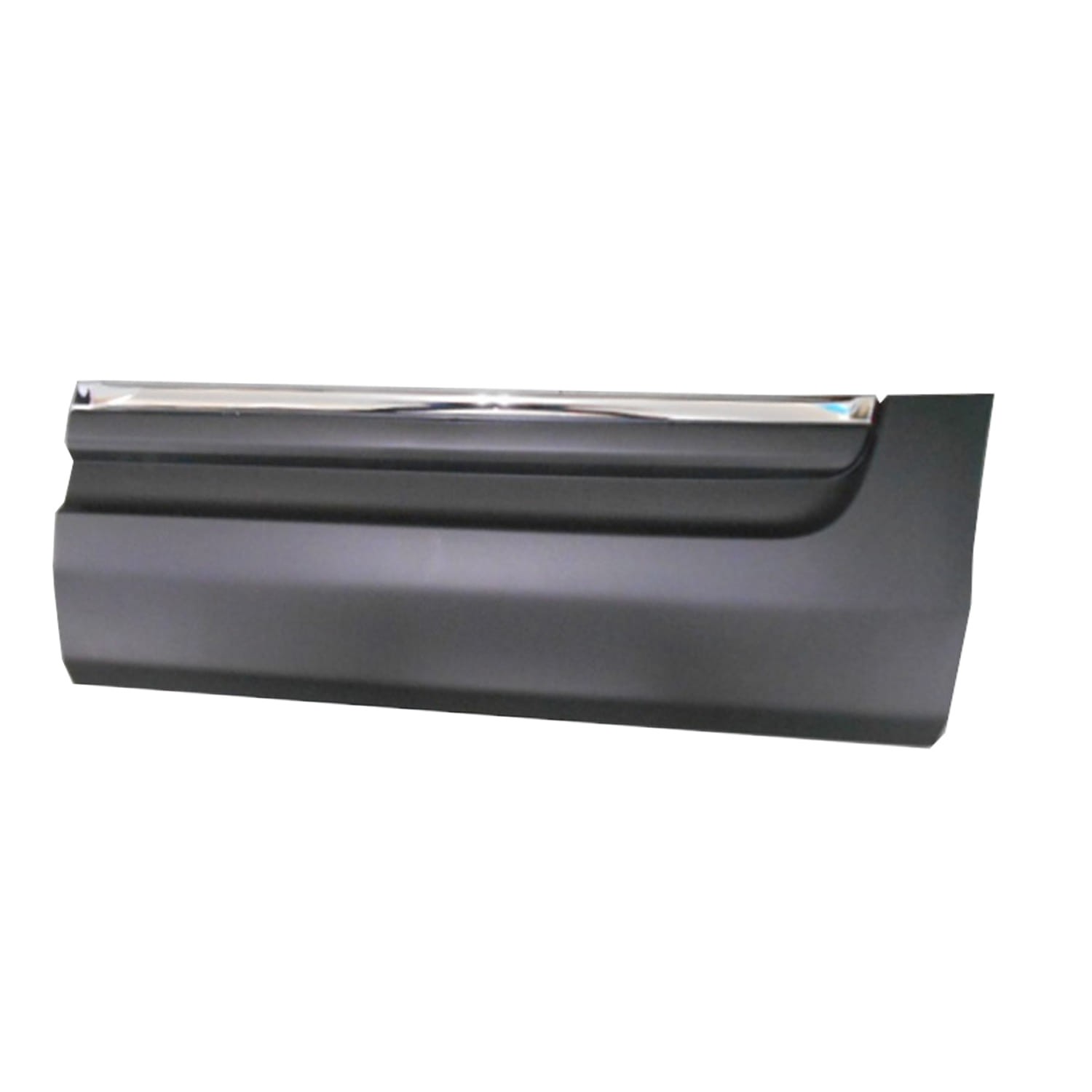 Replacement Polypropylene Driver Side Rear Lower Door Molding w/Chrome Insert