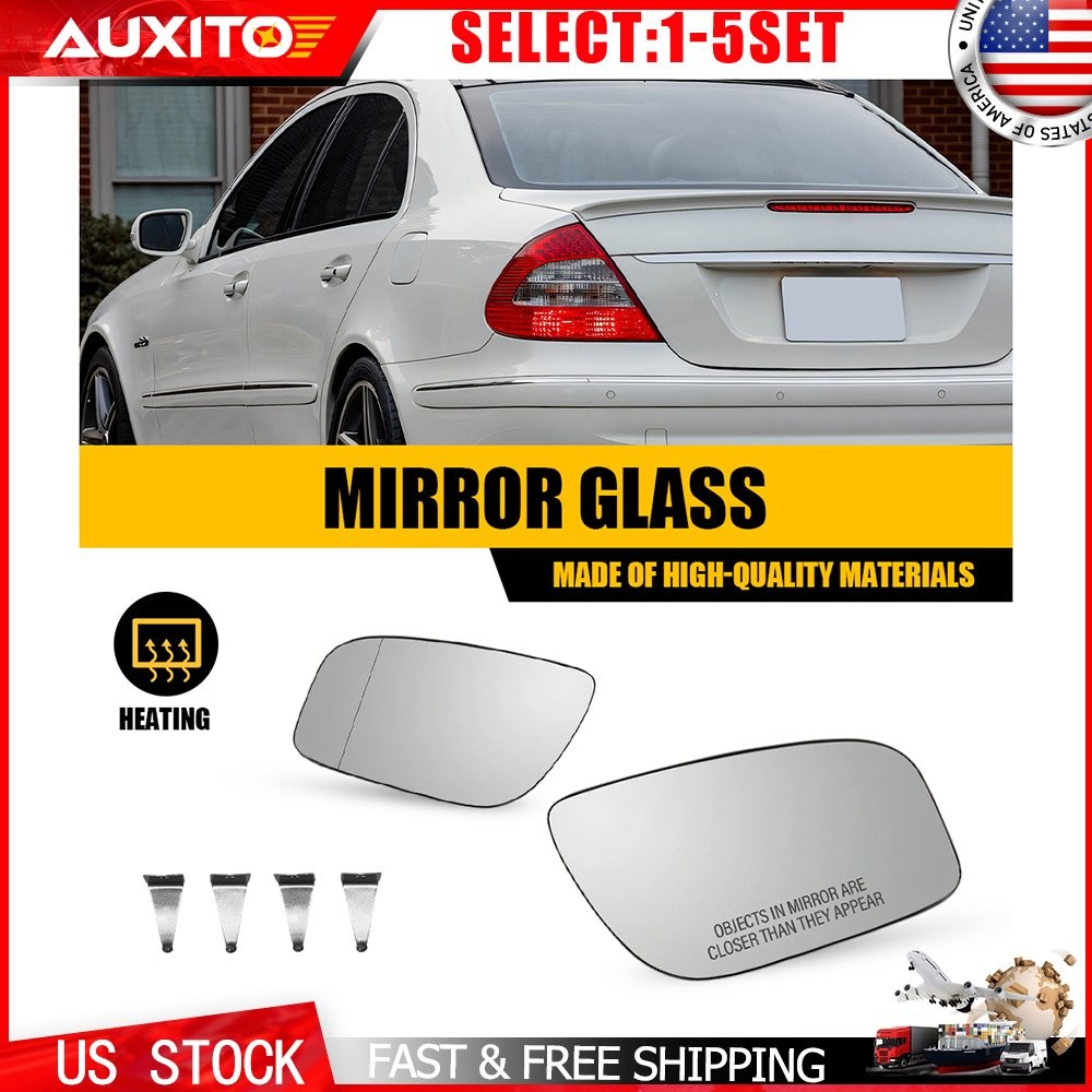Heated Mirror Glass for Mercedes-Benz E-Class W211 2007-2009 All Models 2-10X