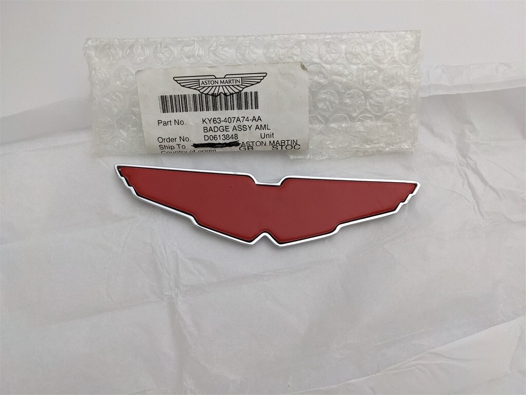 Aston Martin New Vantage Hood Bonnet/Boot Badge OEM KY63-407A74-AA