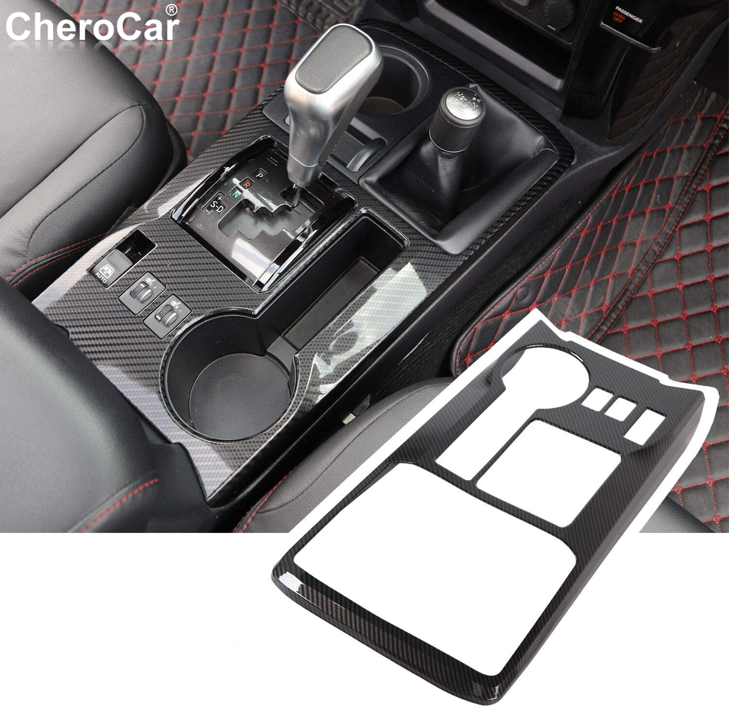 Central Gear Shift Panel Trim Decor Cover Bezels for 4Runner 10+ Accessories USA
