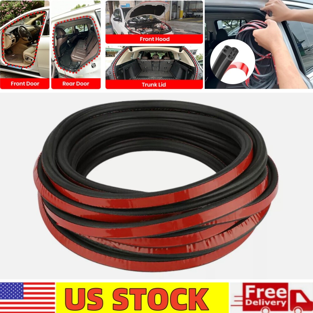 32.8FT Car Door Seal Strip Auto Door Seal Strip Soundproofing Weather Stripping