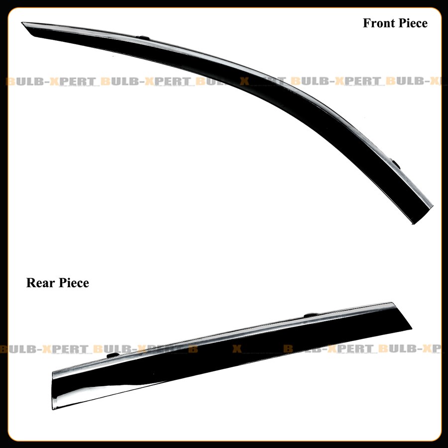 For 2020-2025 Kia Telluride Premium Chrome Trim Window Visor Rain Guard W/ Clips