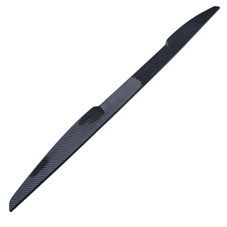 Carbon Fiber Look Rear Trunk Tail Lip Spoiler Wing Trim Decor Auto Accessories