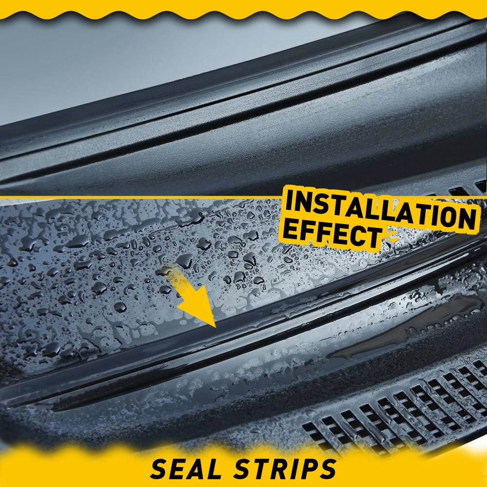 Rubber Seal Strip Trim For Car 1.8M Front Windshield Plastic Panel HOOD 0.70inch