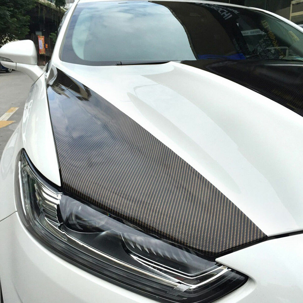 30*152cm Auto Accessorie 7D Carbon Fibre Sticker Car Interior Color Turn Sticker