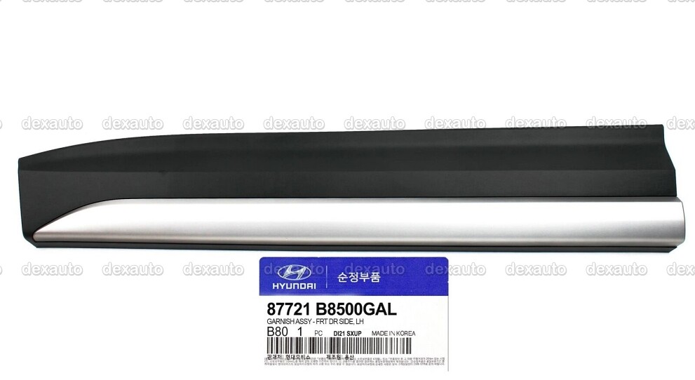 Door Molding Front Lower Left 87721B8500GAL for Hyundai SantaFe 17-19