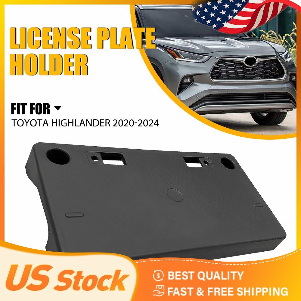 Front License Plate Tag Frame Bracket For 2020-2023 Toyota Highlander TO1068162