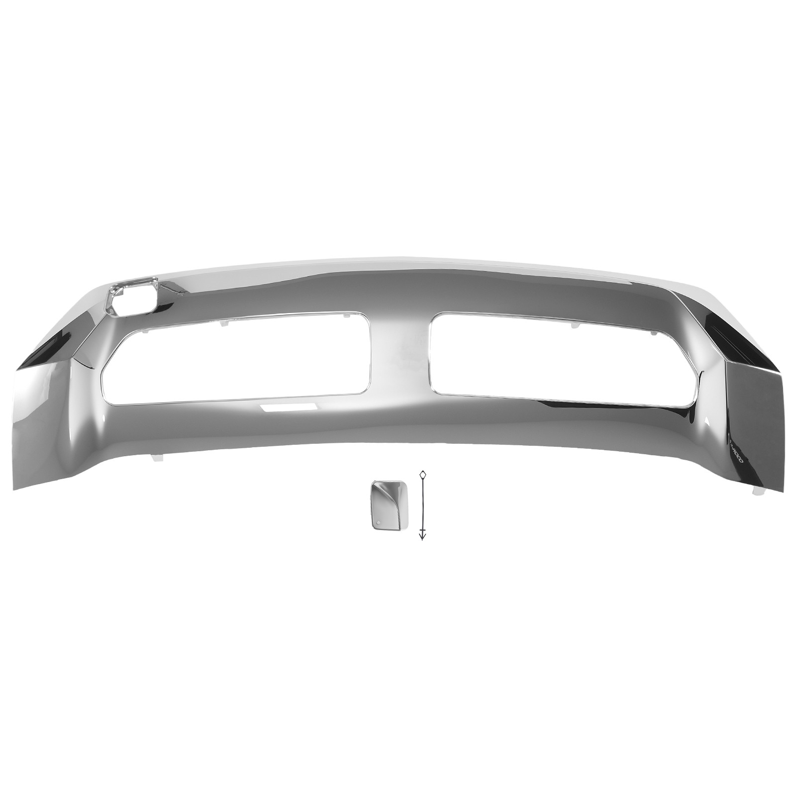 Front Bumper Cover for Mercedes-Benz ML250 ML350 2012-2015 Chrome Snap-On