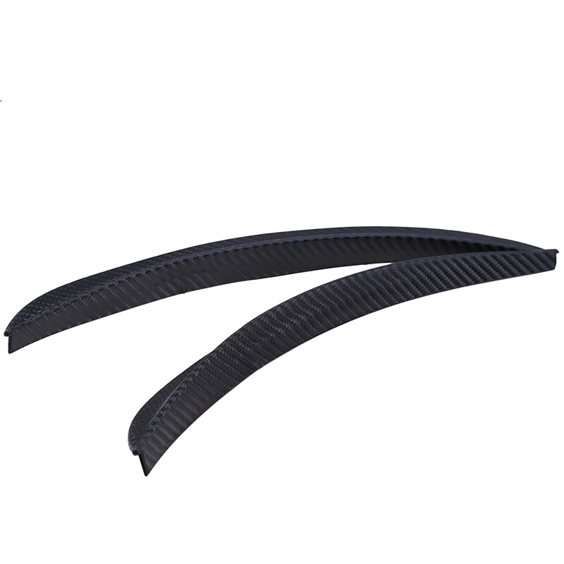 2Pcs Universal Carbon Fiber Texture Kit Fender Flares Wheel Eyebrow Trim Strip