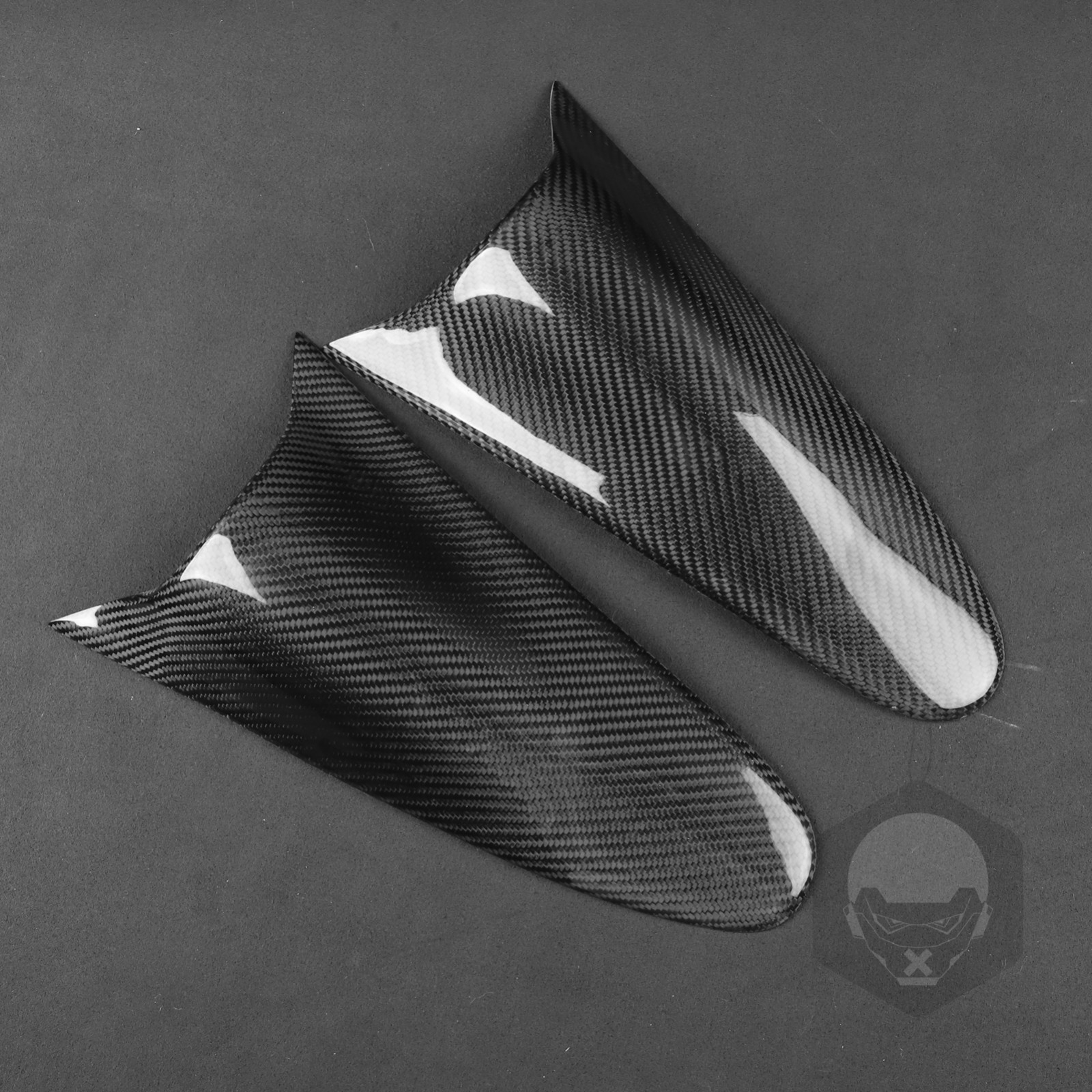 Real Dry Carbon Fiber Front Headlight Eyebrow Cover Trim For Toyota Celica 00-05