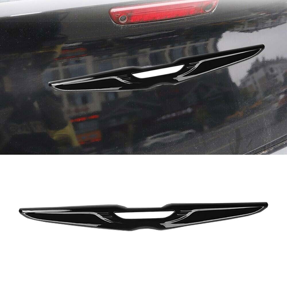 Glossy Black Exterior Rear Trunk Center Emblem Badge Cover For Chrysler 300 11+