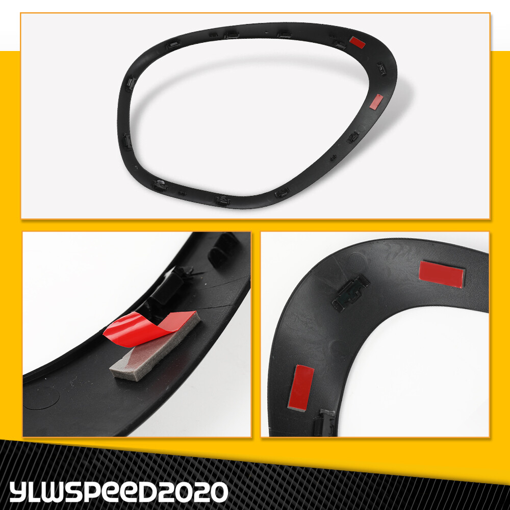 Pair Headlight Bezels Trim Ring Left Right Side Fit For Mini Cooper 11-16