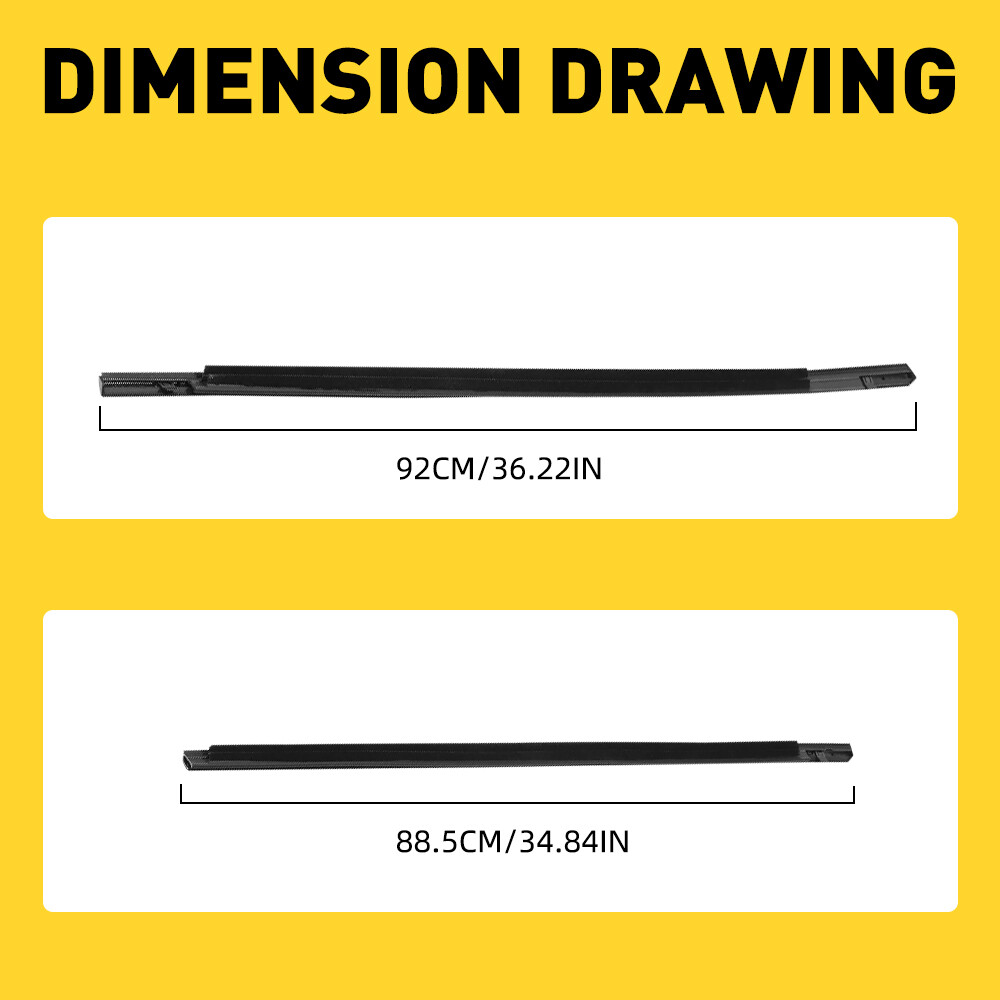4PCS Weatherstrip Window Moulding Trim Seal Belt For Honda Civic Sedan 2016-2021